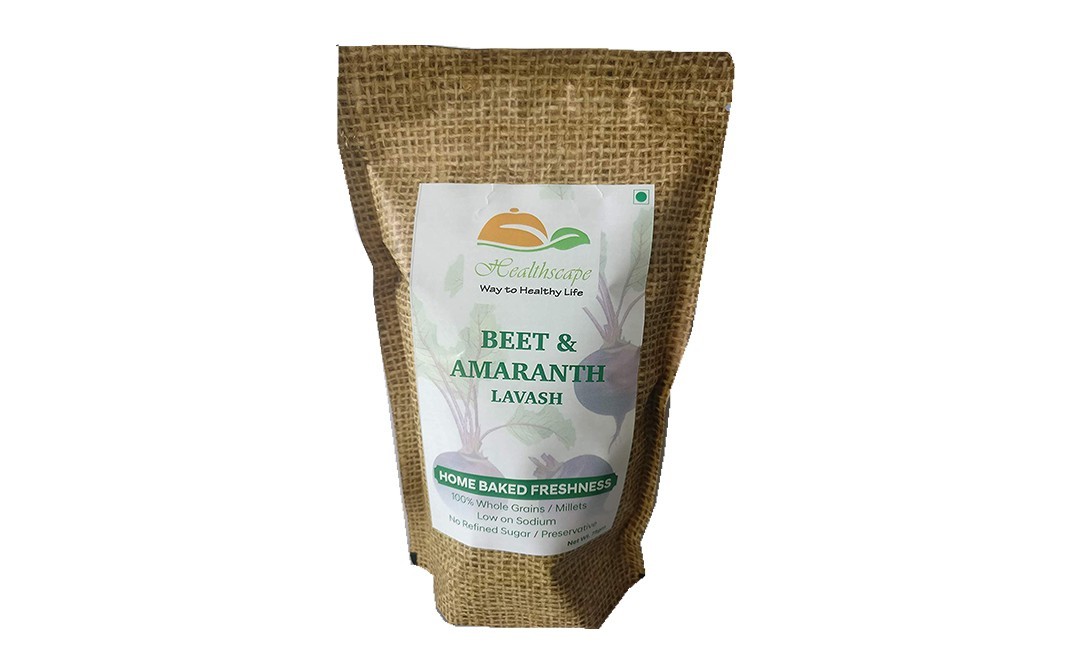 Healthscape Beet & Amaranth Lavash    Pack  75 grams